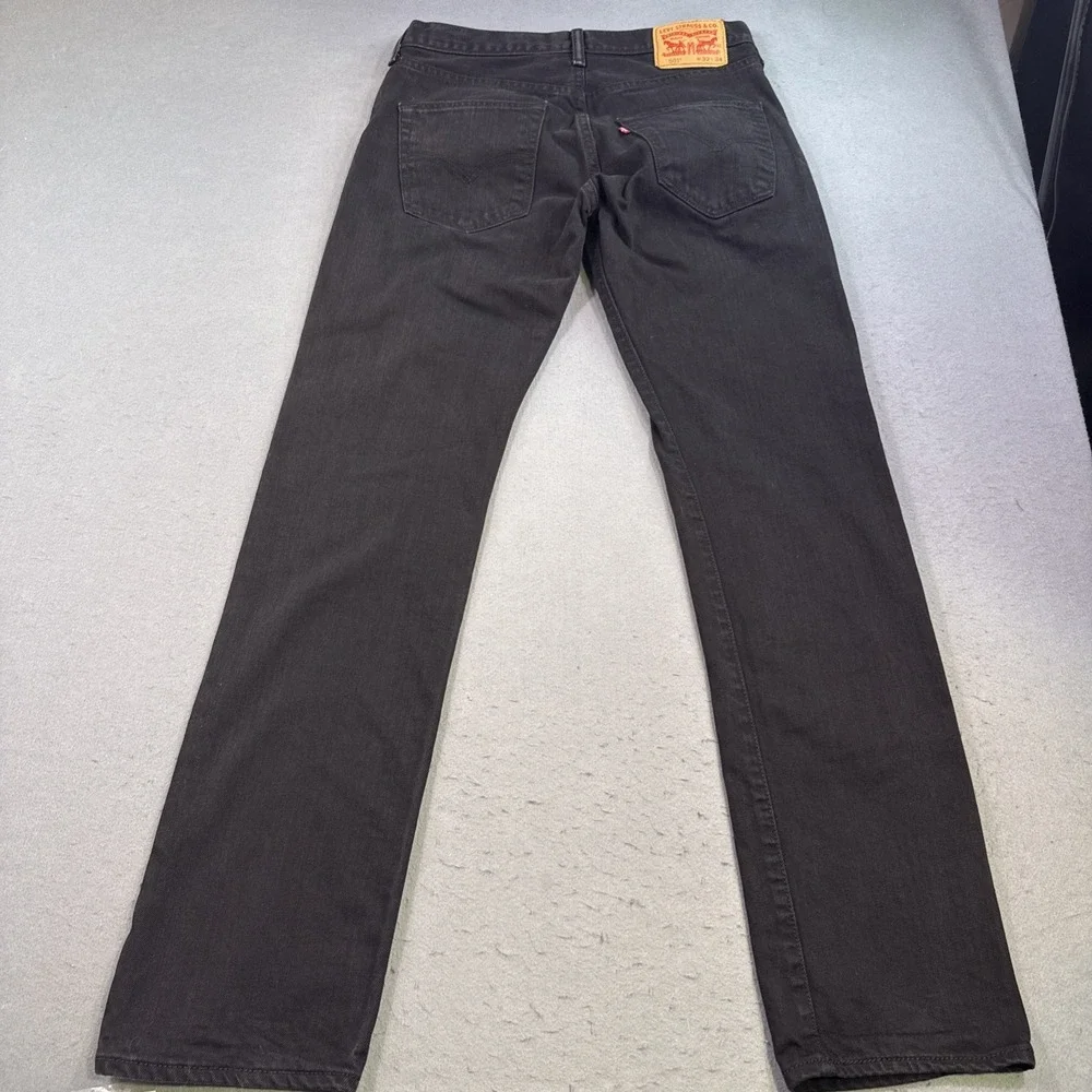 Levi's 501 JEANS MENS 32X34 grunge straight leg skater denim BLACK